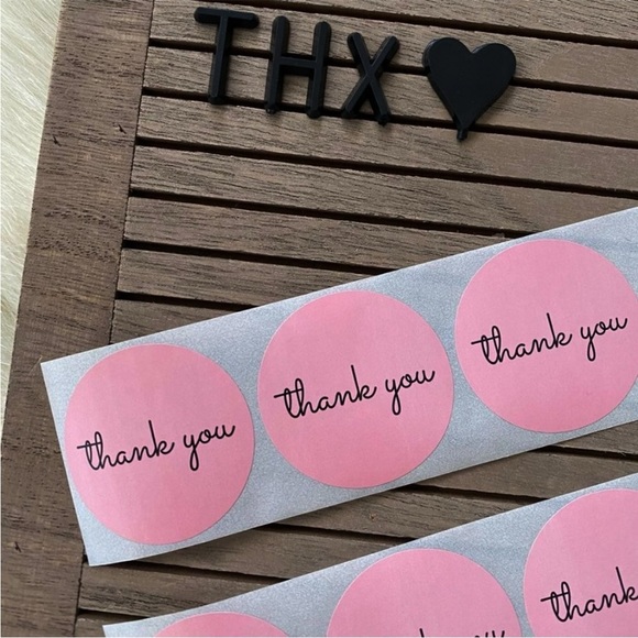 120ct Thank You Round Stickers 1.5” - Picture 4 of 6